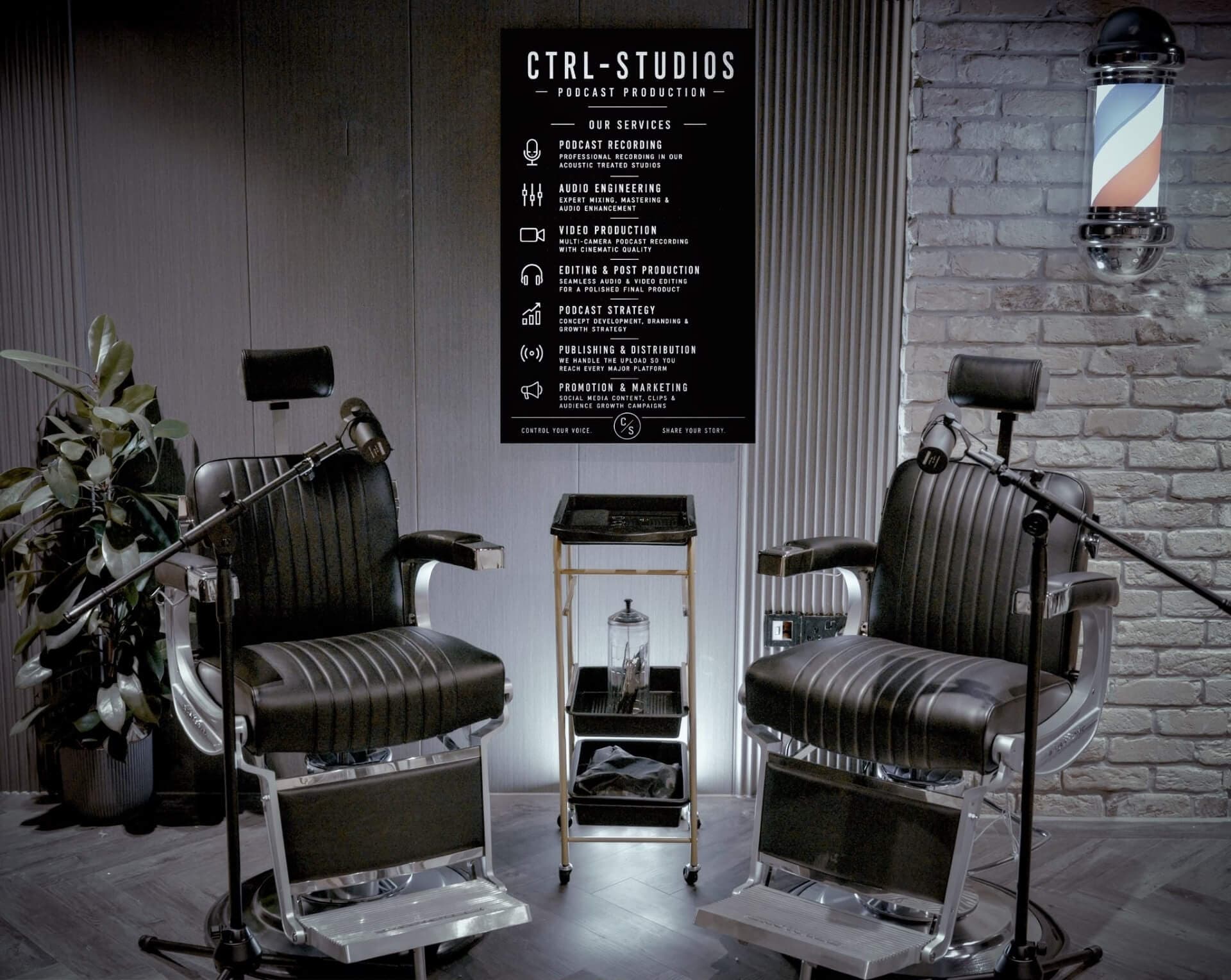 The Cut barbershop-inspired podcast set at CTRL Old Street